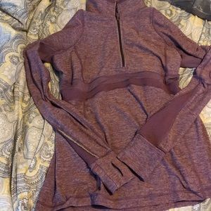 Lululemon purple stretch pull over jacket